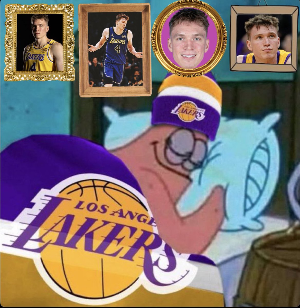 LakeShowYo's tweet photo. how Lakers fans sleeping tonight https://t.co/n3zec2857j
