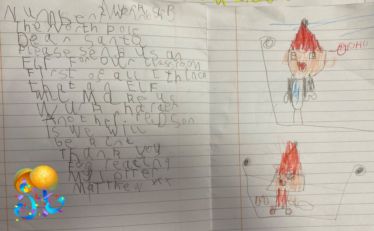 We had a very important job to do today. We received a letter from an elf at Santa’s workshop asking that we write a persuasive letter to Santa! 🎅 We are hoping that he sends us an elf for the classroom 🤞🏼