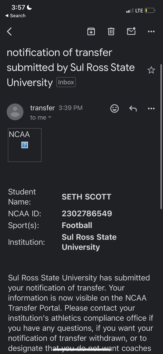 Due to our head coach stepping down I will be re-entering the transfer portal.<a href="/CoachWhitmire/">Coach Carlos Whitmire SR.</a>