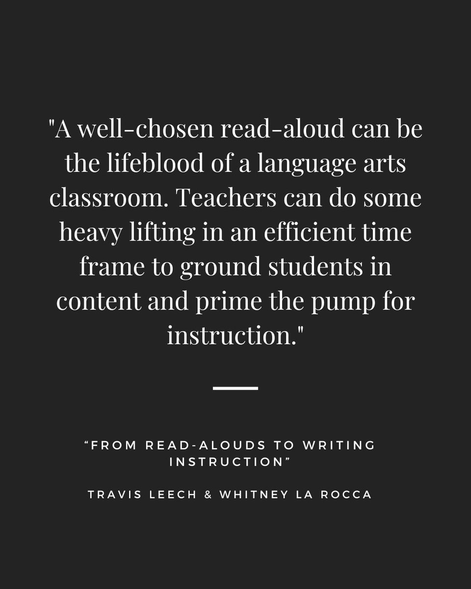 Travis Leech (@learningleech) on Twitter photo <a href="/whitney_larocca/">Whitney La Rocca</a> and I just wrote an article for CCIRA on ways to connect read-alouds to writing instruction. Check it out here: ccira.blog/2024/12/03/fro… <a href="/whitney_larocca/">Whitney La Rocca</a> and I just wrote an article for CCIRA on ways to connect read-alouds to writing instruction. Check it out here: ccira.blog/2024/12/03/fro…