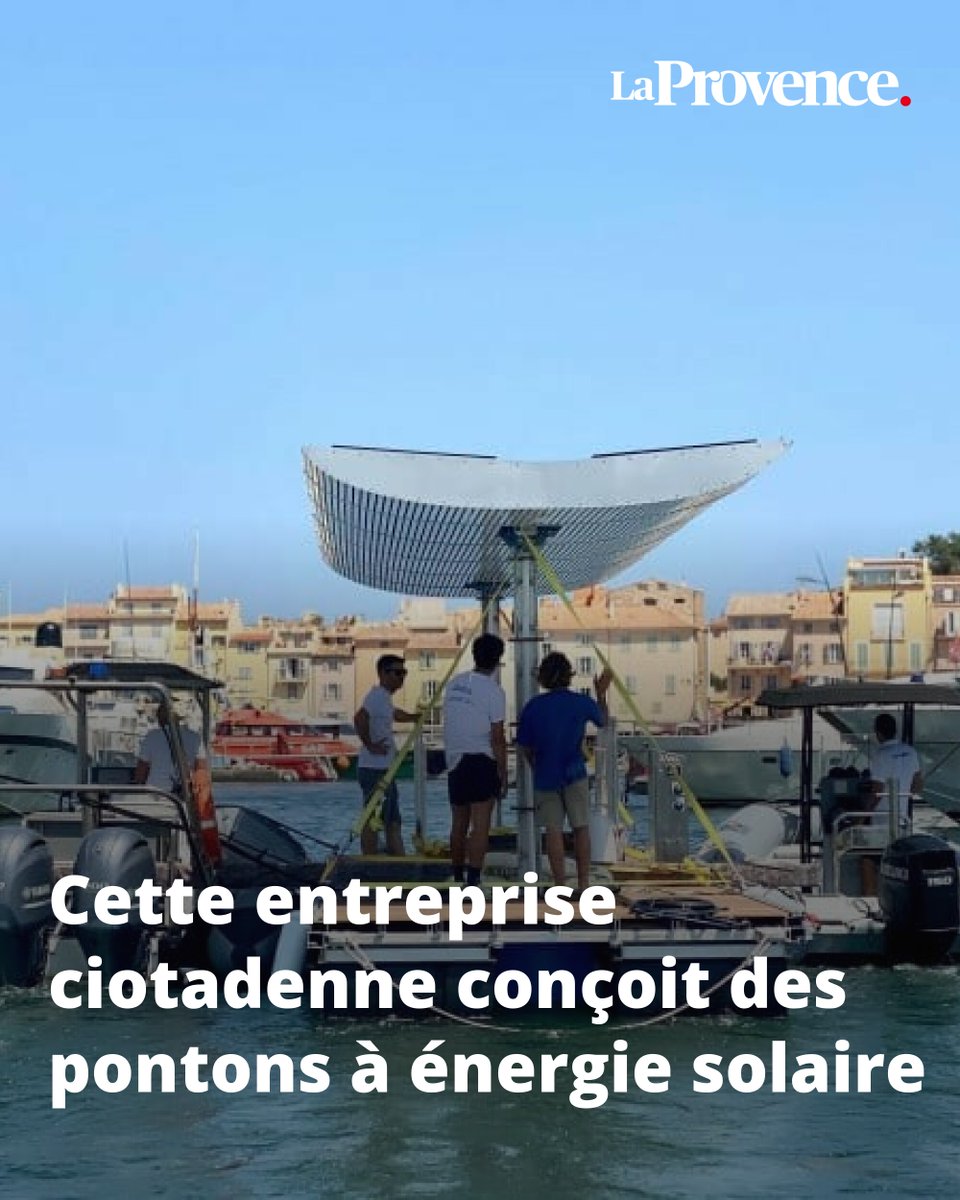 Un ponton solaire entièrement fabriqué en France 👉 l.laprovence.com/8APh