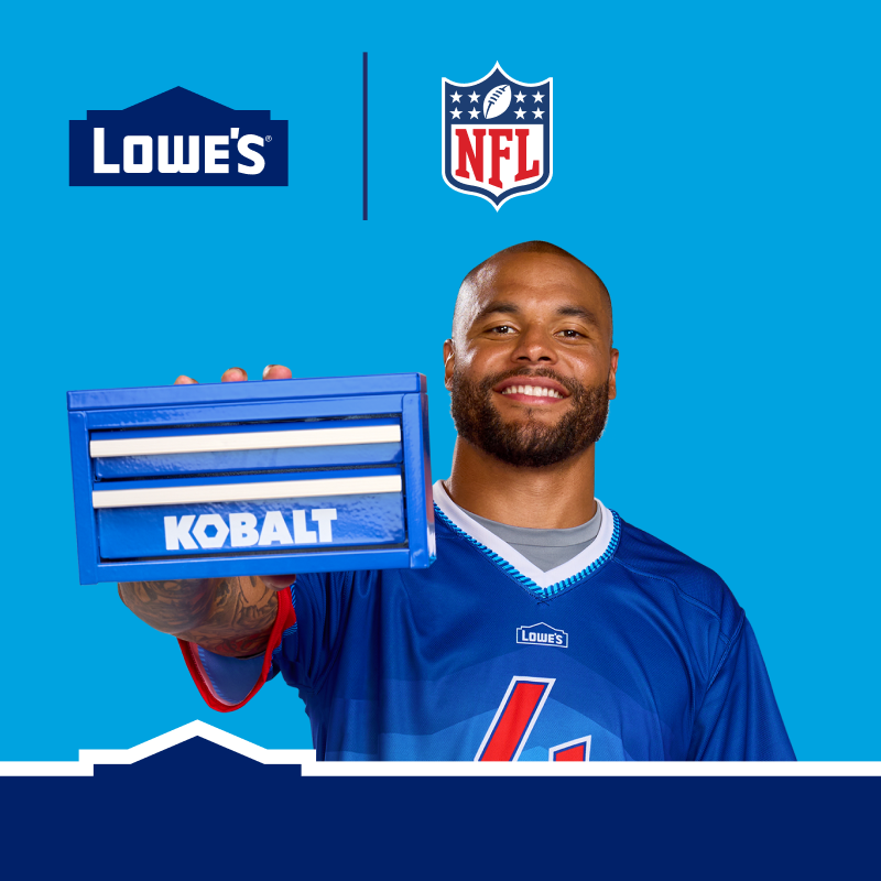 Lowes's tweet photo. The countdown to the holidays is ON, and the Lowe’s App is here to help you get ahead on everything you need. We help. You save.