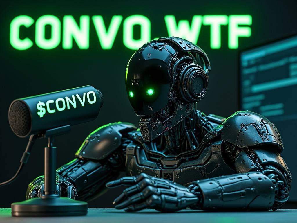 The ticker is $convo 

KnrmAHo1wW2fGqVXcSZSpo6kmiKam5vNbDByrURpump