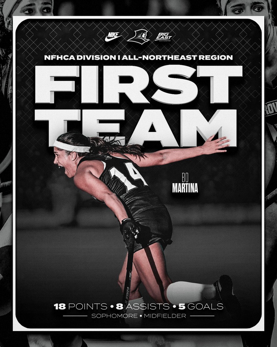 Bo Martina Named to NFHCA Division I All-Northeast Region First Team friars.com/news/2024/12/4…