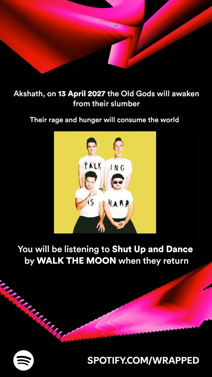 Asskick__'s tweet image. Not loving this from my Spotify wrapped 😕 But at least the song is a banger