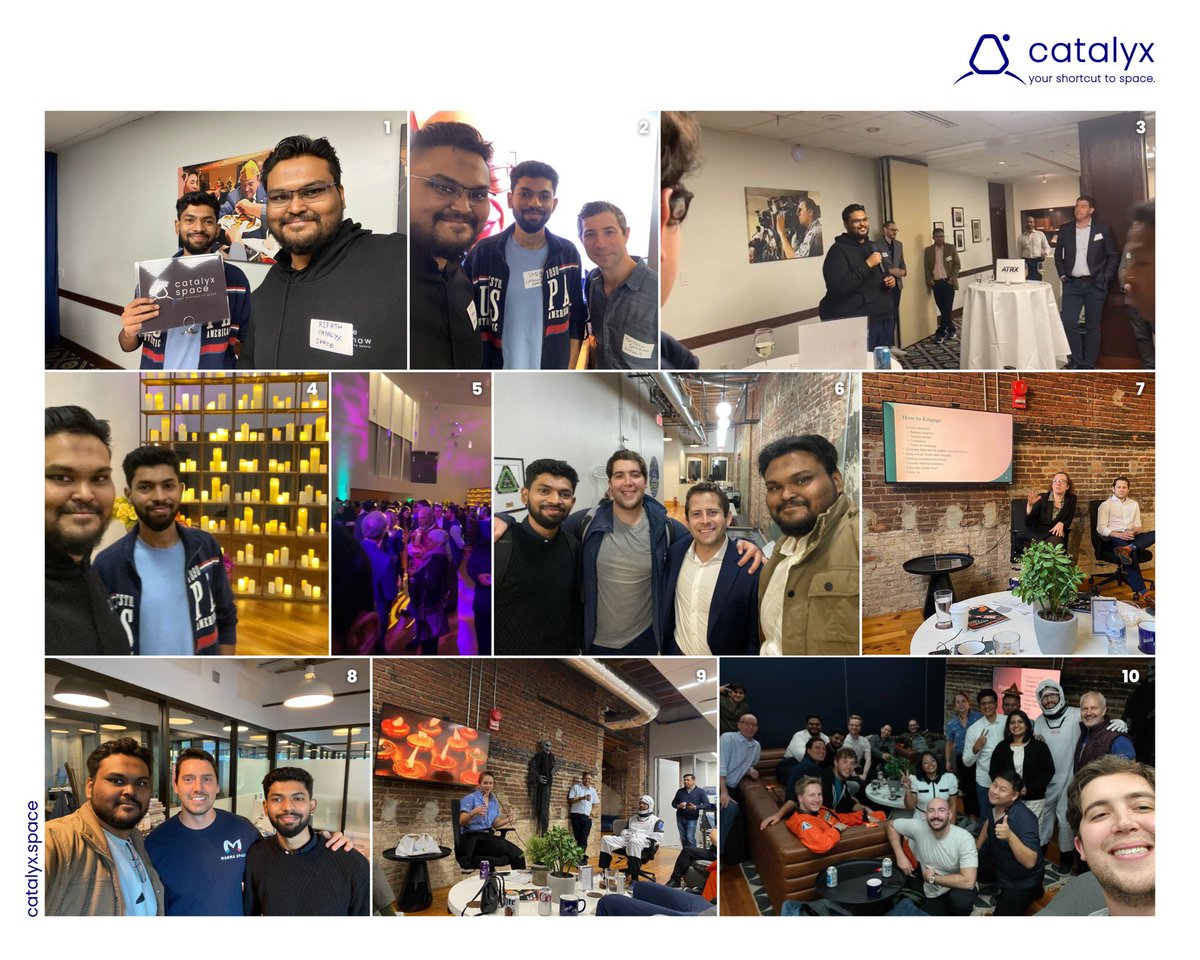 catalyxspace's tweet image. Catalyx Space in Washington, D.C. – Here are the Highlights!

Last month, Team Catalyx Space had the incredible opportunity to attend the @Techstars Space Fall 2024 - Startup Showcase Mixer at the National Press Club, Washington, D.C.

#CatalyxSpace #TechstarsSpace #Techstars