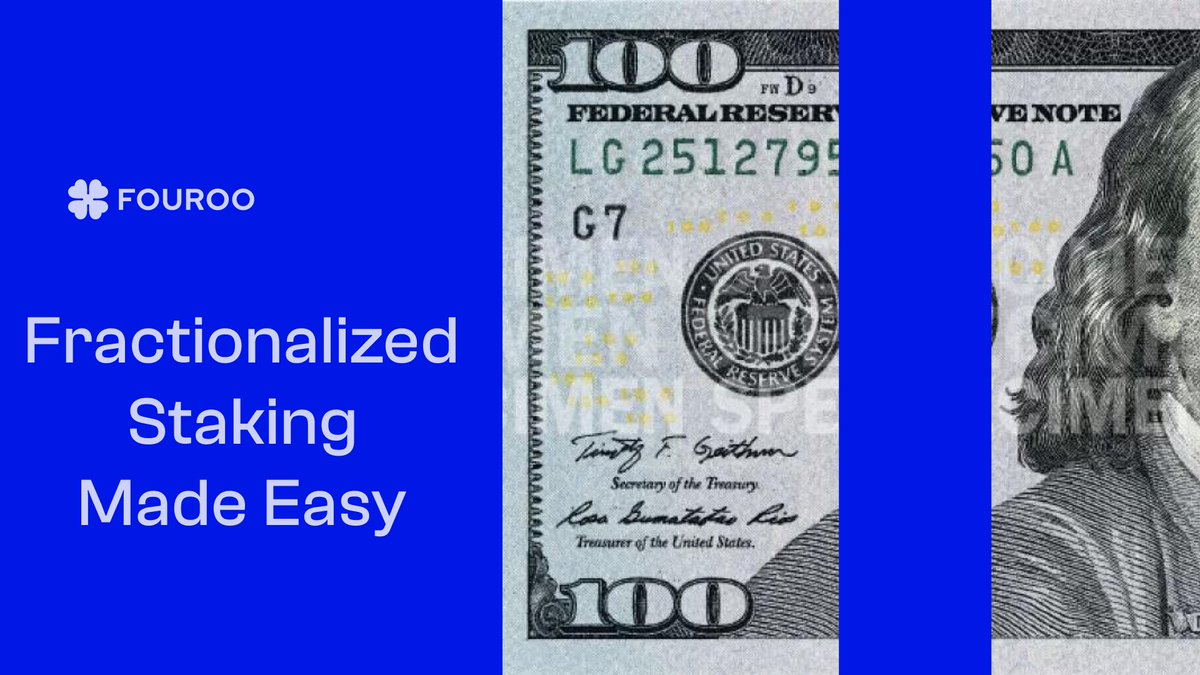 fouroo_app's tweet photo. Fractionalized Staking Made Easy 🚀

With Fouroo, you can unlock the power of fractionalized staking, offering greater flexibility and liquidity. Share the rewards and costs, and enjoy staking benefits without the full commitment.

Start staking smarter with Fouroo today! 💡

#FractionalizedStaking #Fouroo #DeFi #Crypto #Blockchain #InvestSmart