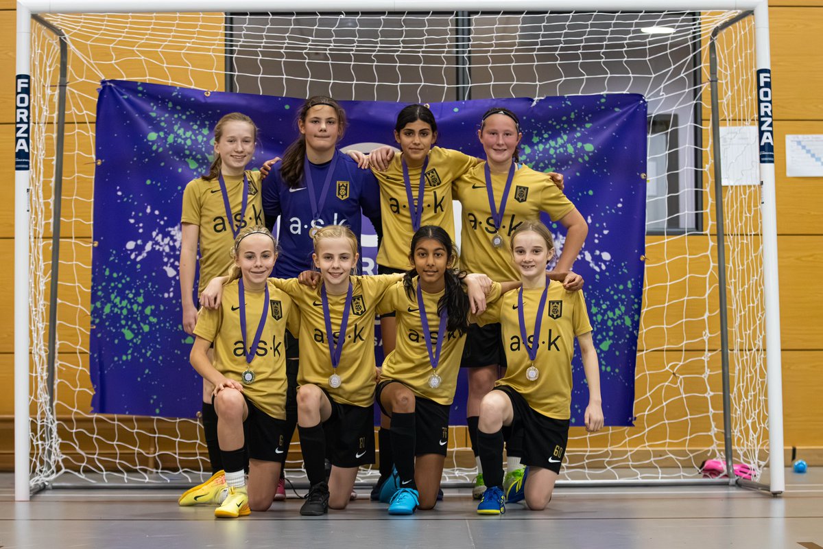 FutsalGSL's tweet photo. 🏆 CAMPEONES! CAMPEONES! Olé, Olé, Olé
A huge congratulations to the @copfcgirls Black Team as they won the U14 category after a dominant league campaign!
🥇 - @COPFC2014
🥈 - @BloomsburyFTSL Gold
🥉 - @BloomsburyFTSL White
U16s this week!! #FGSL https://t.co/XmpvufaSOl