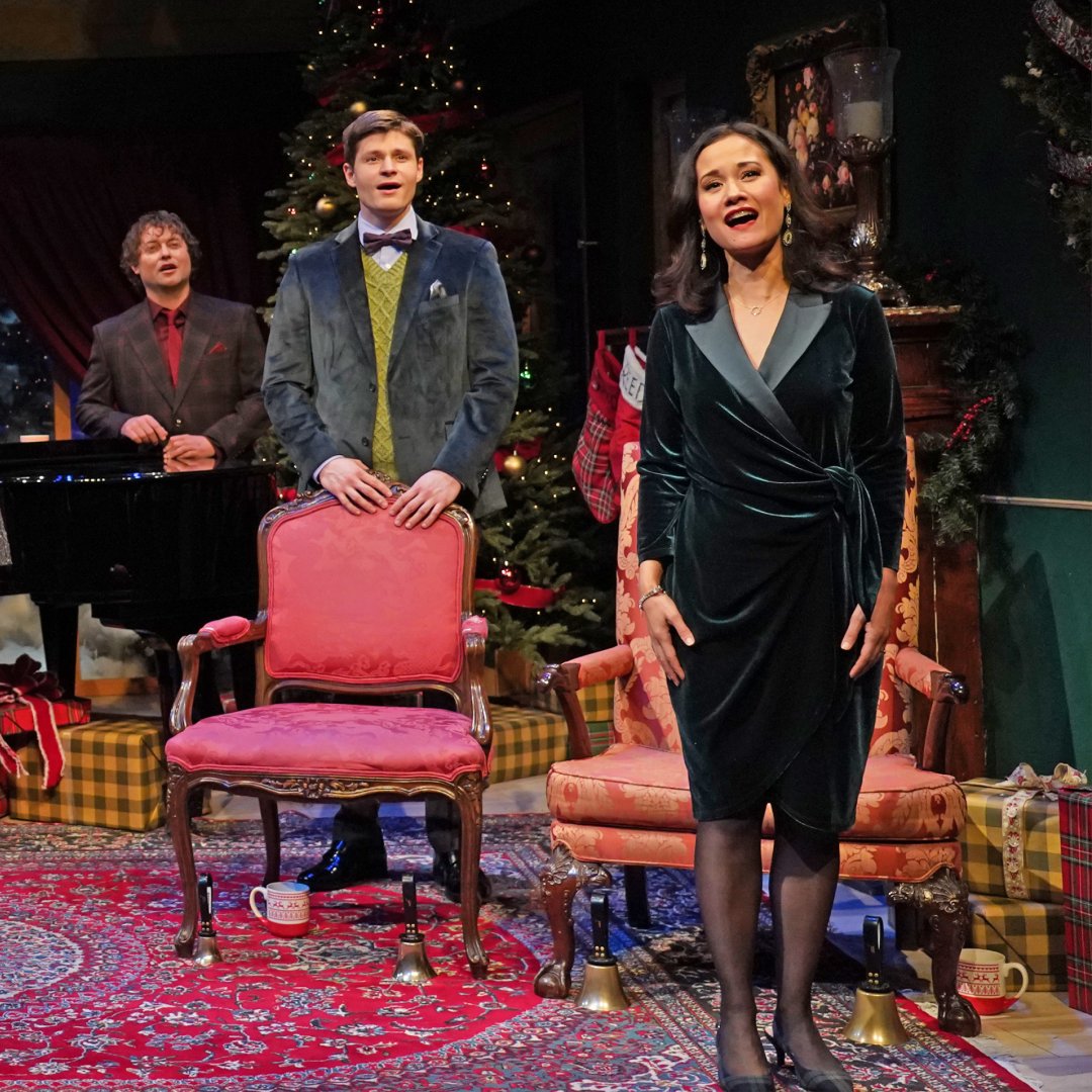 A CHILD’S CHRISTMAS IN WALES starts previews tonight! Check out the show's winter wonderland in the first production pictures - and escape into a world sparkling with festive joy. For more information, click the link in bio. 📸: Carol Rosegg