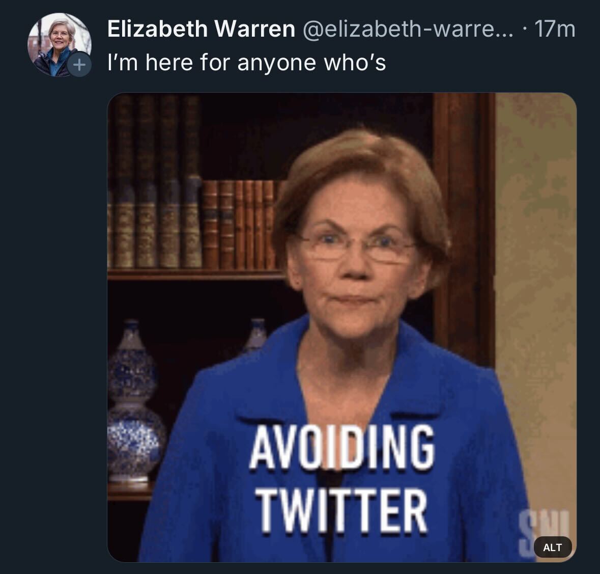 Elizabeth Warren tweet media