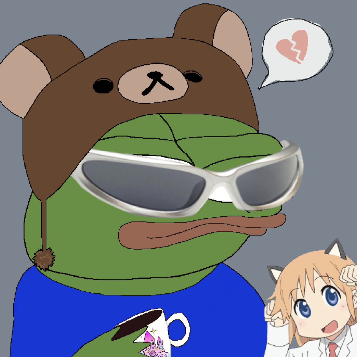 It was time to join the rally before the boom. 

I like my hat and my shades 😏

<a href="/lofipepenft/">LO-FI PEPE NFT</a> 

#NewProfilePic #PEPE #lofipepe #KindaCute