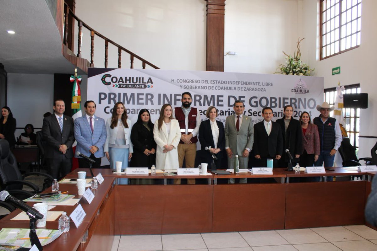 SMACoahuila's tweet photo. Hoy, la secretaria Susana Estens, compareció ante las y los diputados del Congreso del Estado. Durante su presentación, destacó los avances, retos y acciones emprendidas para proteger y conservar nuestro entorno natural.

(1-2) https://t.co/me6eP6pcIF