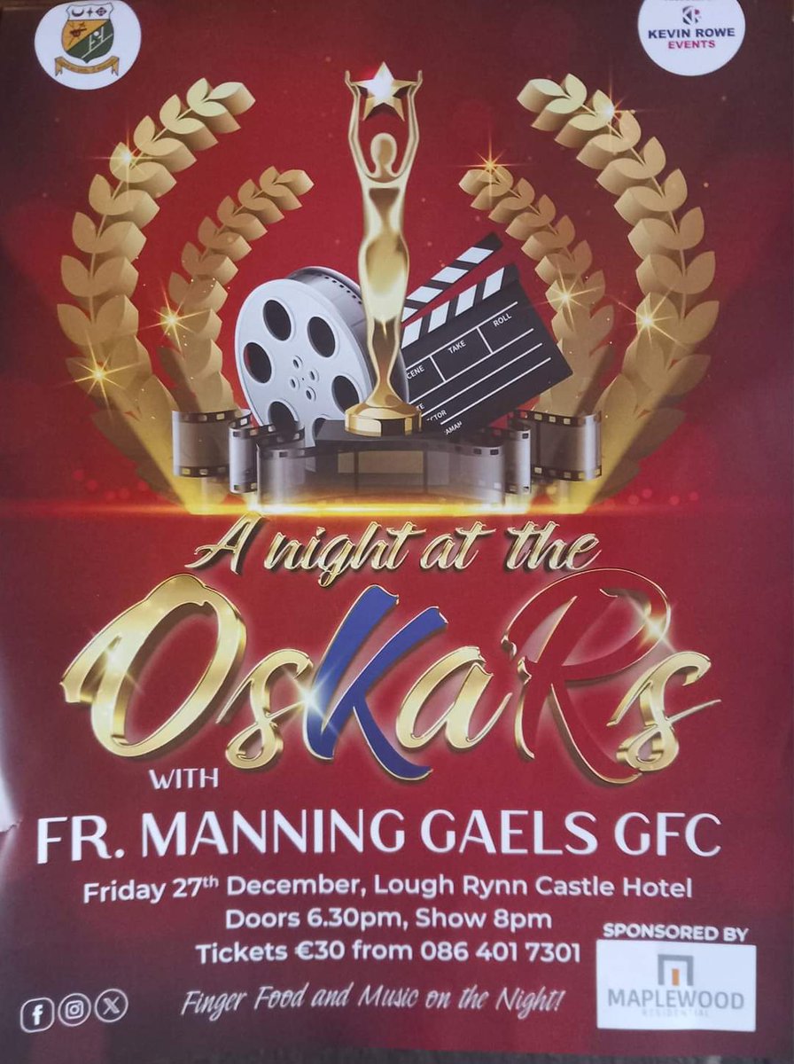 Tickets are on SALE folks, and they are selling fast, get yours to avoid disappointment....a fantastic night is on the cards .... up the gaels