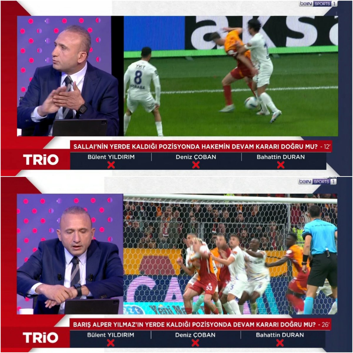🤦🏻 Eyüpspor maçında Galatasaray aleyhine yapılan hakem hataları hakkında 'Hakem hocaları hemfikir değil' diyen bir meczup var.