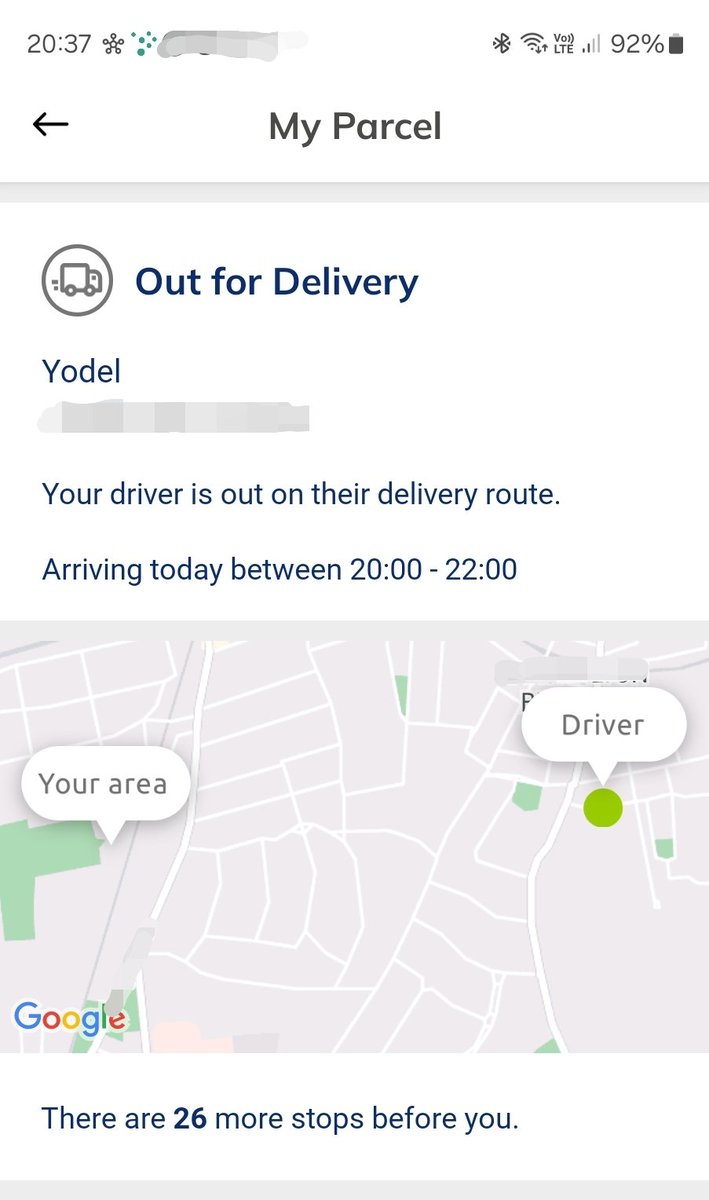 magicme84's tweet photo. We all know that when you get time slot for 8pm-10pm with @YodelOnline ,the only thing I'll see tonight is either "sorry there was an issue with your parcel" or "sorry we missed you" message considering that this driver sat in the same spot since this morning 😡 #useless #yodel https://t.co/bjtE1qzLly