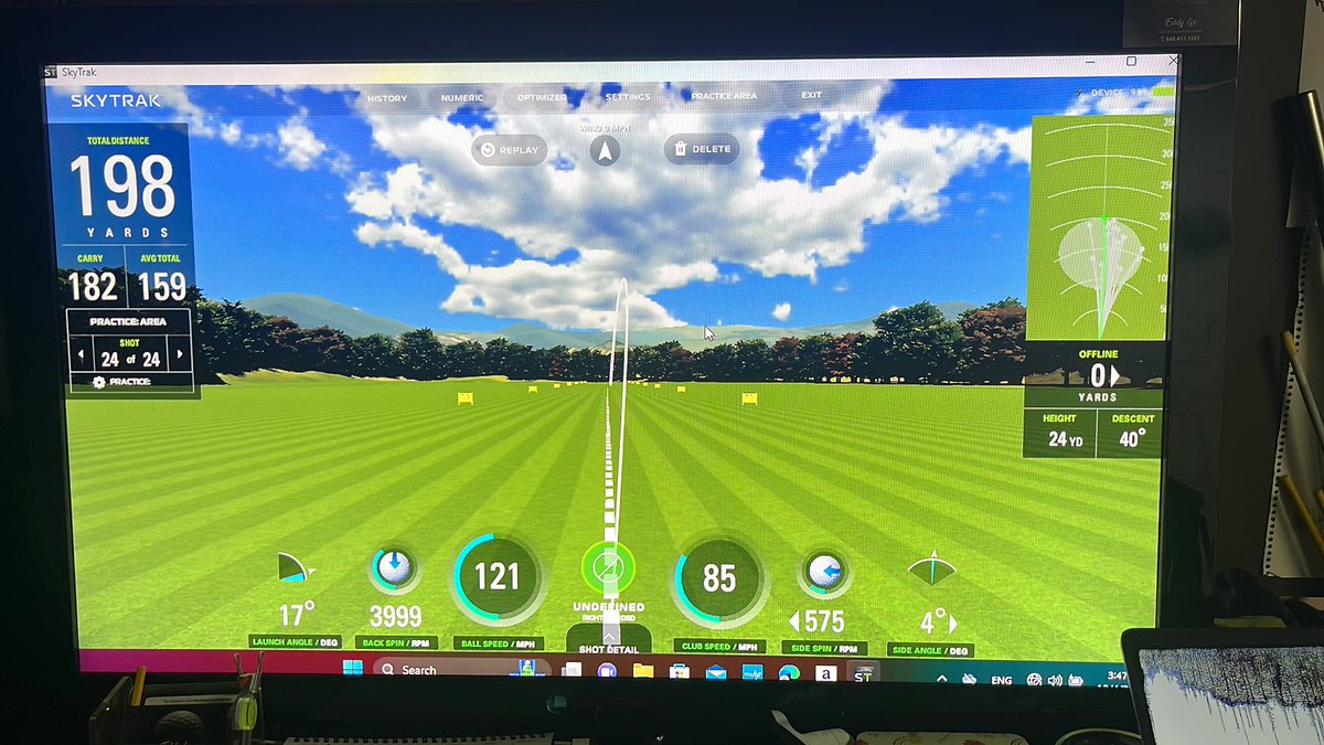 Best #7 iron shot recorded so far