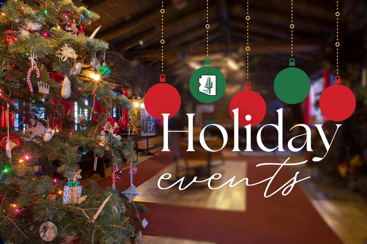 Holiday events in the parks are here and there's no shortage of festivities to revel in the spirit of the season! 🔔🎄 Find halls decked with boughs of holly, scheduled Santa visits, candlelight tours, caroling, and more at Arizona's state parks! 🕯️ AZStateparks.com/Holiday-Events