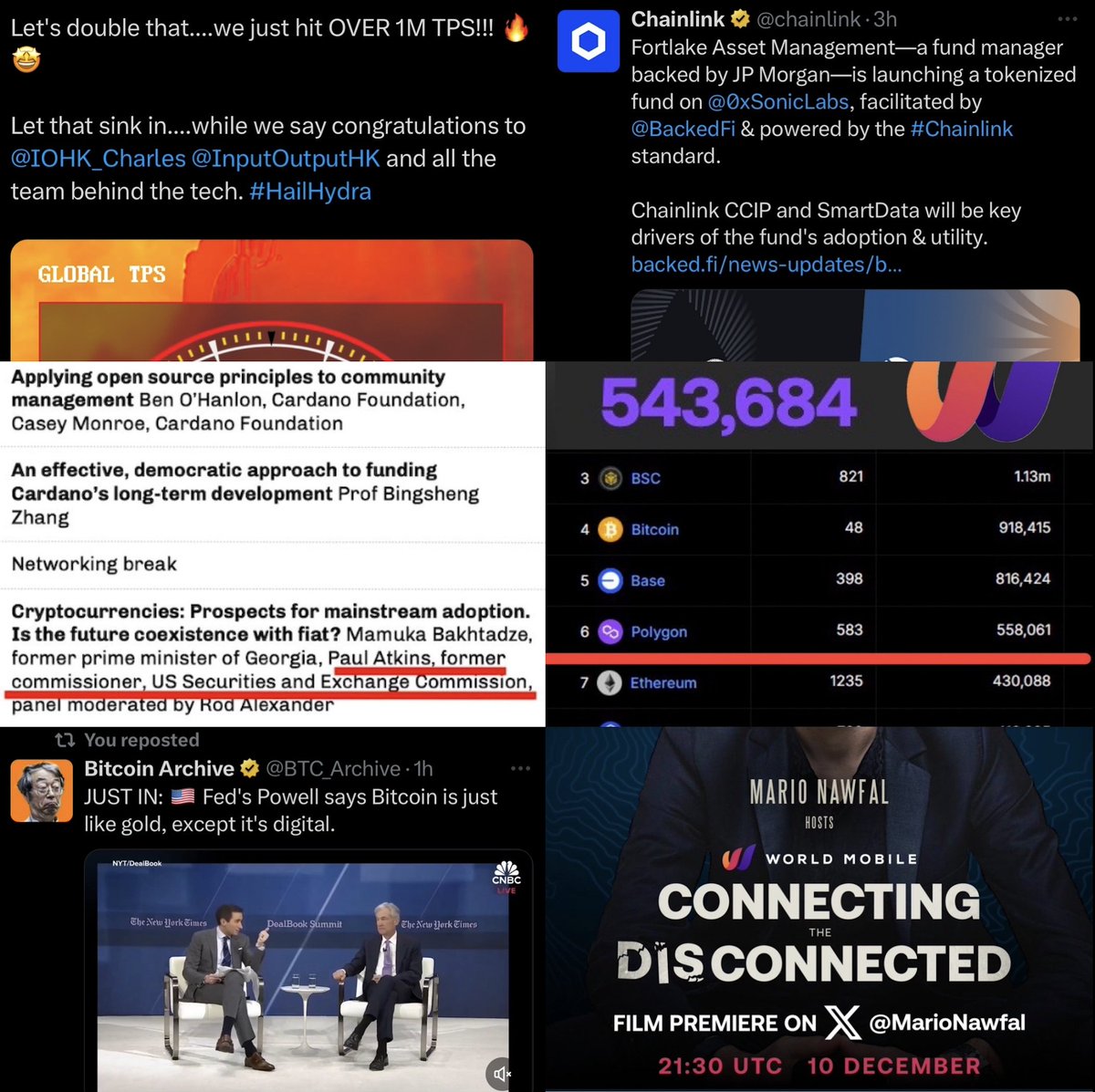 The past 24 hours have been the most unrelentingly bullish in my nearly decade-long journey in the crypto space. Here's what happened today:

1. Federal Reserve Chairman likens #Bitcoin to digital gold.
2. The new SEC Chairman is a known supporter of #Cardano, having spoken at a