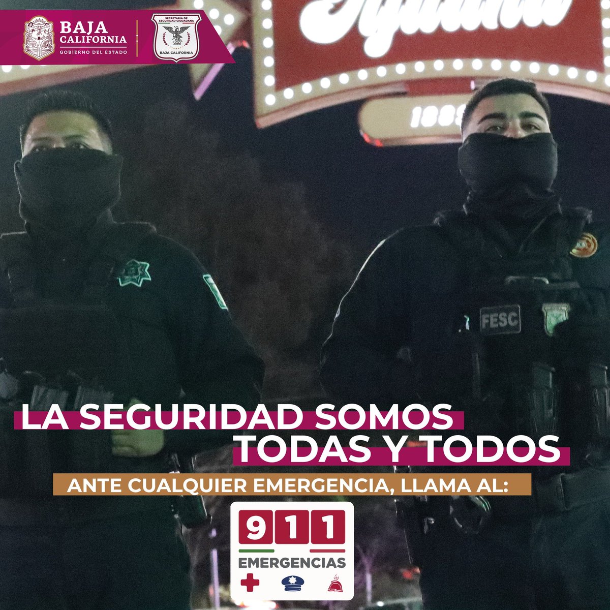 Secretaría de Seguridad Ciudadana Baja California tweet media