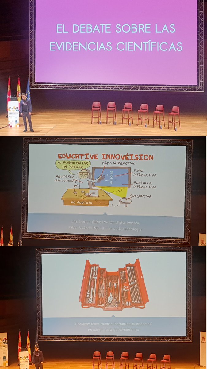 Ana María Bartolomé (@anamabartolome) on Twitter photo 🎓✨Gran ponencia de <a href="/PGaraizar/">Pablo Garaizar - @pgaraizar.bsky.social</a> sobre La evidencia en el uso de la tecnología en educación #CompetenciaDigitalDocente💡
📕Un consejo valioso: "Conviene tener herramientas docentes en nuestra caja de herramientas" 🧰🔧<a href="/educacyl/">Educación JCyL</a> <a href="/educaINTEF/">Educación INTEF</a> #InnovaciónEducativa 🎓✨Gran ponencia de <a href="/PGaraizar/">Pablo Garaizar - @pgaraizar.bsky.social</a> sobre La evidencia en el uso de la tecnología en educación #CompetenciaDigitalDocente💡
📕Un consejo valioso: "Conviene tener herramientas docentes en nuestra caja de herramientas" 🧰🔧<a href="/educacyl/">Educación JCyL</a> <a href="/educaINTEF/">Educación INTEF</a> #InnovaciónEducativa
