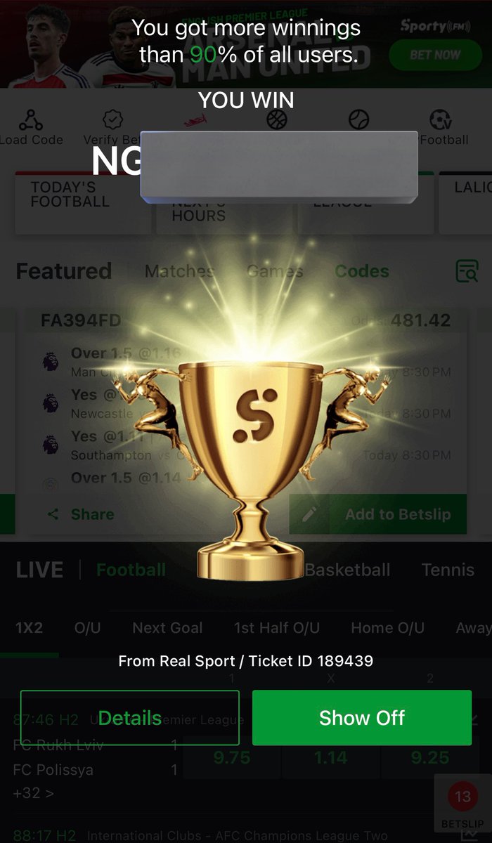 VIKTORSTATS's tweet image. Sporty tii settle eee😂😂
Drop those winning tickets 🔥🔥🔥💰💰💰💰