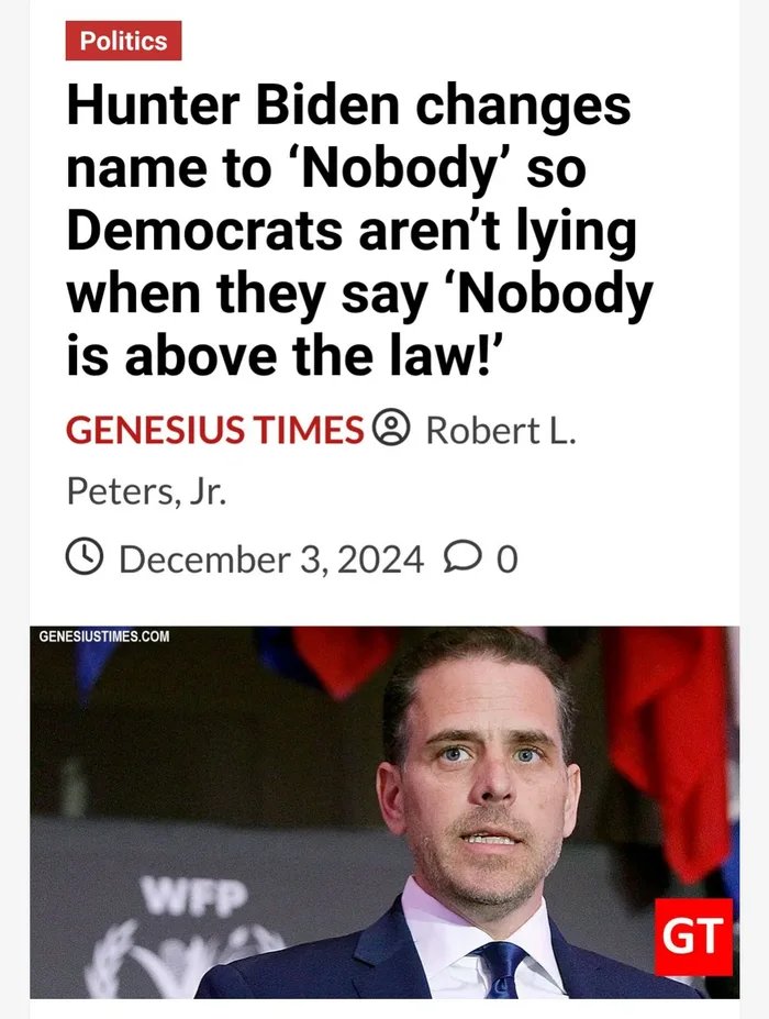Nobody Biden.