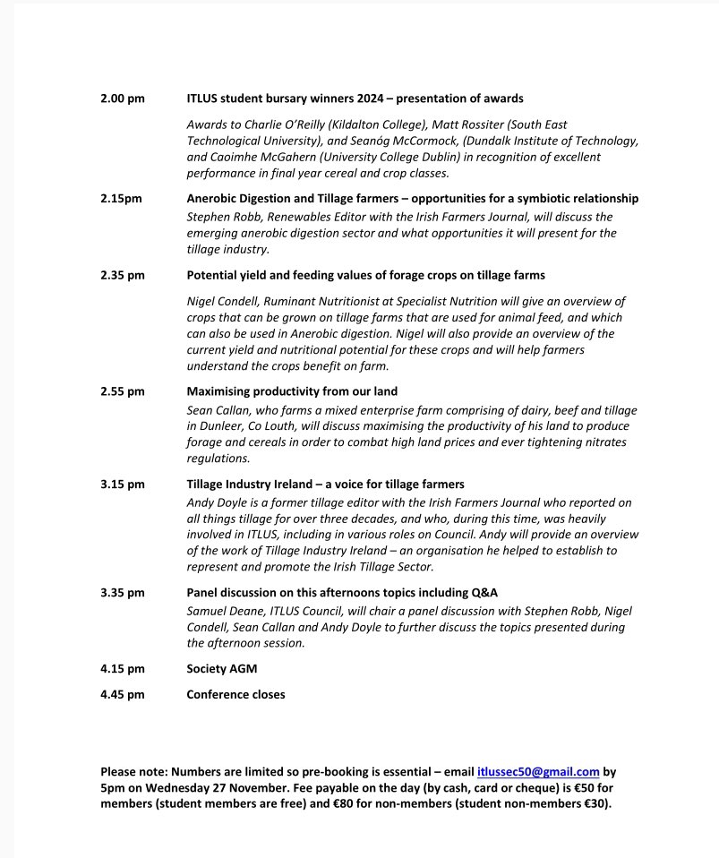 Look forward to seeing you all tomorrow at ITLUS winter conference, Registration and tea/coffee starts at 9:15.