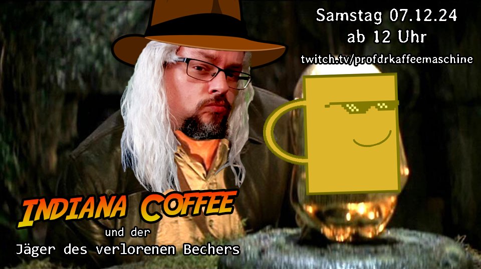 Der Held, den ihr euch immer gewünscht habt, gibt sich die Ehre!

Diesen Samstag.
Ab 12 Uhr.
Auf meinem Kanal.

Zusammen gehen wir mit Vorabzugang in das neueste Spiel von Indiana Jones und suchen nach dem Großen Kreis!

Seid dabei, wenn es episch wird!

twitch.tv/profdrkaffeema…