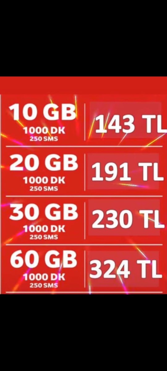 Enflasyonu düşük göstermek için sahipleriyle el ele verip üç maymunu oynayan sömürücüler: <a href="/Turkcell/">TURKCELL</a> <a href="/TurkTelekom/">Türk Telekom</a> <a href="/VodafoneTR/">Vodafone Türkiye</a> 
Bir ay önce çekmeyen şebekeniz, dünyanın en yavaş internet erişimi ile önerdiğiniz 340 tl yi münasıp bir yerinize tarafımca .... temennisi ile