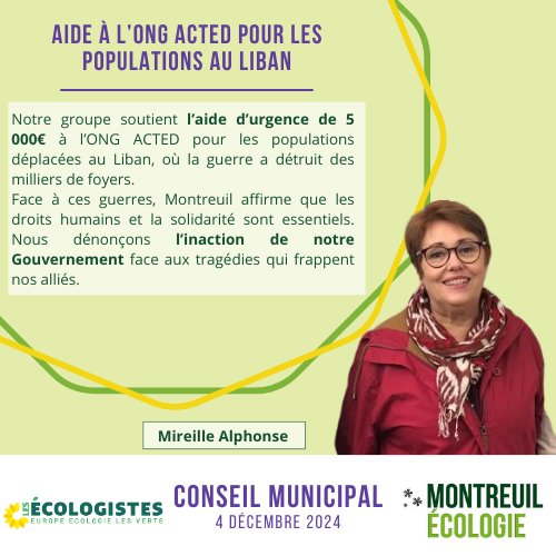 Groupe Les Ecologistes - Montreuil Écologie tweet media