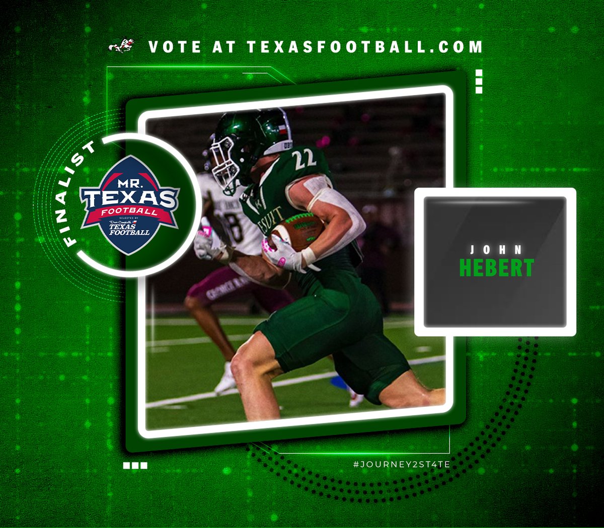 Do you think Houston Strake Jesuit RB John Hebert should be this year’s Mr. Texas Football Player of the Year?

Vote for him ➡️ : texasfootball.com/mr-texas-footb…

<a href="/JohnHebert79922/">John Hebert</a> | <a href="/dctf/">Dave Campbell's Texas Football — TexasFootball.com</a> | #dctf #txhsfb