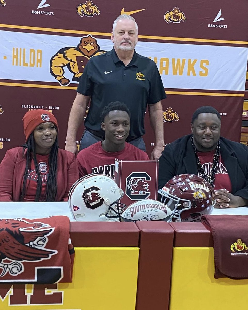 Kevin Jones (@coachjoneshawks) on Twitter photo Sometimes the small schools have a big time player. So happy for <a href="/JaquelHolman/">Jaquel Holman</a> and his family.
<a href="/ItsKyleDawson/">Kyle Dawson</a> <a href="/iguerin/">Ian Guerin</a> <a href="/LouatTheState/">Lou Bezjak</a> <a href="/jordankaye_23/">Jordan Kaye</a> <a href="/CoachClaytonW/">Clayton White</a> <a href="/togray14/">Torrian Gray</a> <a href="/CoachSBeamer/">Shane Beamer</a> <a href="/TheBigSpur247/">TheBigSpur.com</a> <a href="/WesMitchellGC/">Wes Mitchell</a> <a href="/travisTDsports/">TravisTandDsports</a>
Thanx to Jeff Miller at People Sentinal too Sometimes the small schools have a big time player. So happy for <a href="/JaquelHolman/">Jaquel Holman</a> and his family.
<a href="/ItsKyleDawson/">Kyle Dawson</a> <a href="/iguerin/">Ian Guerin</a> <a href="/LouatTheState/">Lou Bezjak</a> <a href="/jordankaye_23/">Jordan Kaye</a> <a href="/CoachClaytonW/">Clayton White</a> <a href="/togray14/">Torrian Gray</a> <a href="/CoachSBeamer/">Shane Beamer</a> <a href="/TheBigSpur247/">TheBigSpur.com</a> <a href="/WesMitchellGC/">Wes Mitchell</a> <a href="/travisTDsports/">TravisTandDsports</a>
Thanx to Jeff Miller at People Sentinal too