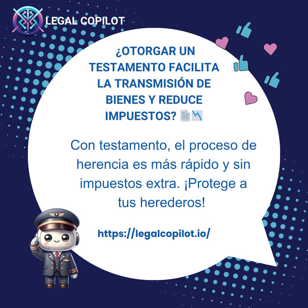 legal_copilot's tweet photo. 👀 ¿Sabías que puedes simular tu testamento en minutos? ¡Con nuestro simulador de testamentos, no necesitas complicaciones! Explora cómo puedes dejar un legado claro y seguro. https://t.co/QWIZ81PiDs #SimuladorDeTestamento #TomaControl #Testamento #LegalCopilot https://t.co/kSMJPUAC9d