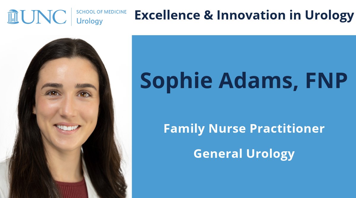 UNCurology's tweet photo. Sophie provides evidence-based, compassionate, whole-person urologic care for diverse patient populations with conditions such as #UrinaryStones, #Incontinence, and Men’s Health (eg: #ErectileDysfunction, Low T). 

For more information: https://t.co/QkLGpYKEFW https://t.co/7JRZhZyWwO