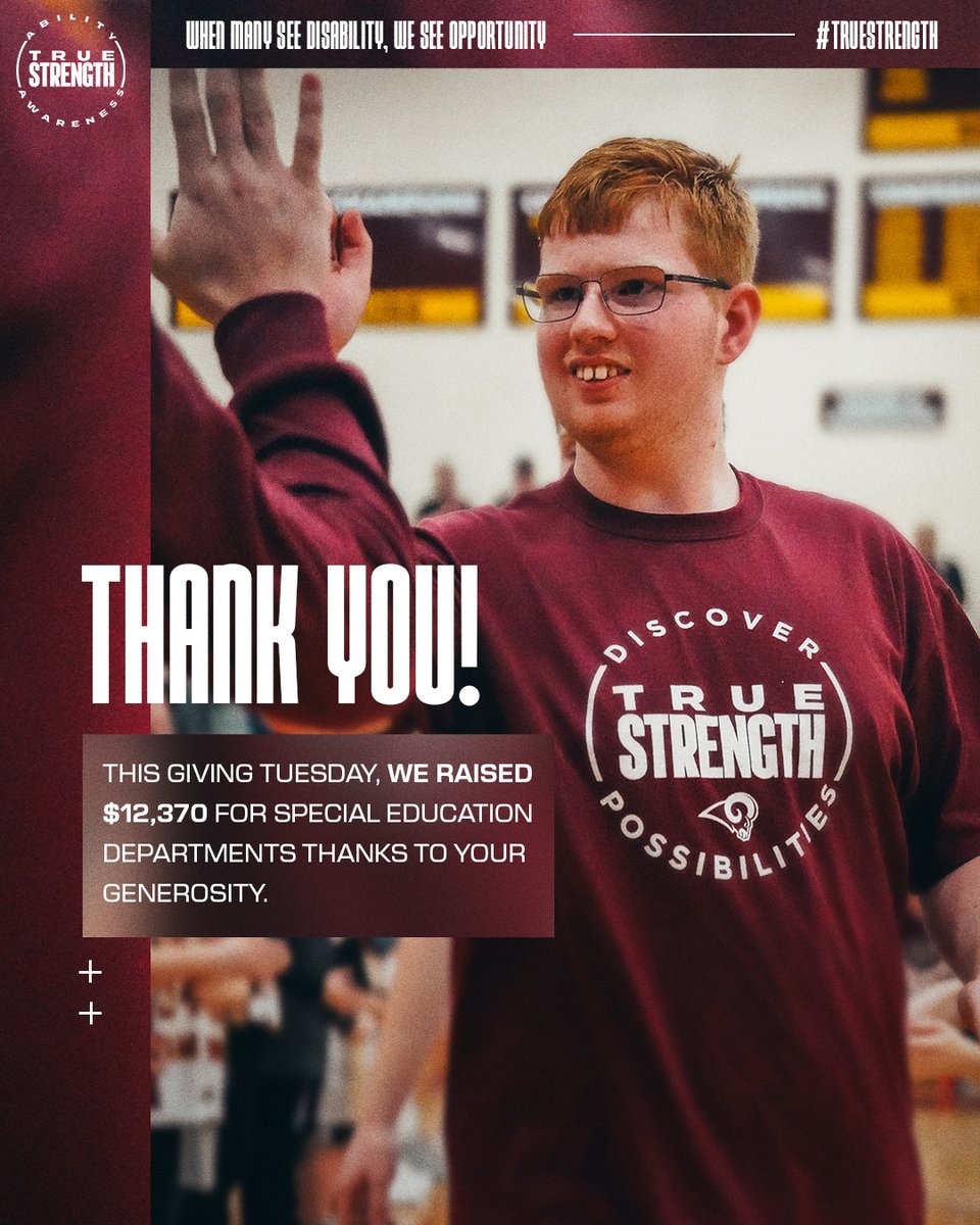 True Strength Awareness (@truestrengthorg) on Twitter photo HUGE thank you to everyone who donated yesterday — we raised $12,370 in ONE DAY for special education departments! 🙌
We cannot thank <a href="/ryan_kelly70/">Ryan Kelly</a> enough for his support. We are so honored to have such a supportive community who believes in what we are trying to achieve. HUGE thank you to everyone who donated yesterday — we raised $12,370 in ONE DAY for special education departments! 🙌
We cannot thank <a href="/ryan_kelly70/">Ryan Kelly</a> enough for his support. We are so honored to have such a supportive community who believes in what we are trying to achieve.