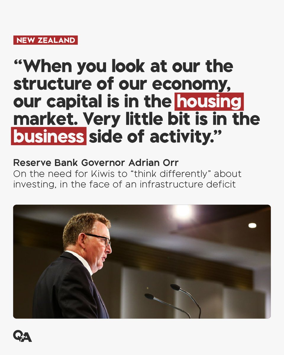 Reserve Bank Governor Adrian Orr spoke to <a href="/katieabradford/">Katie Bradford</a> about NZ's "infatuation" with housing and why he's disappointed people took advantage of cheap lending during Covid to buy more property.

Full interview: youtu.be/4MWLFwYlE9M