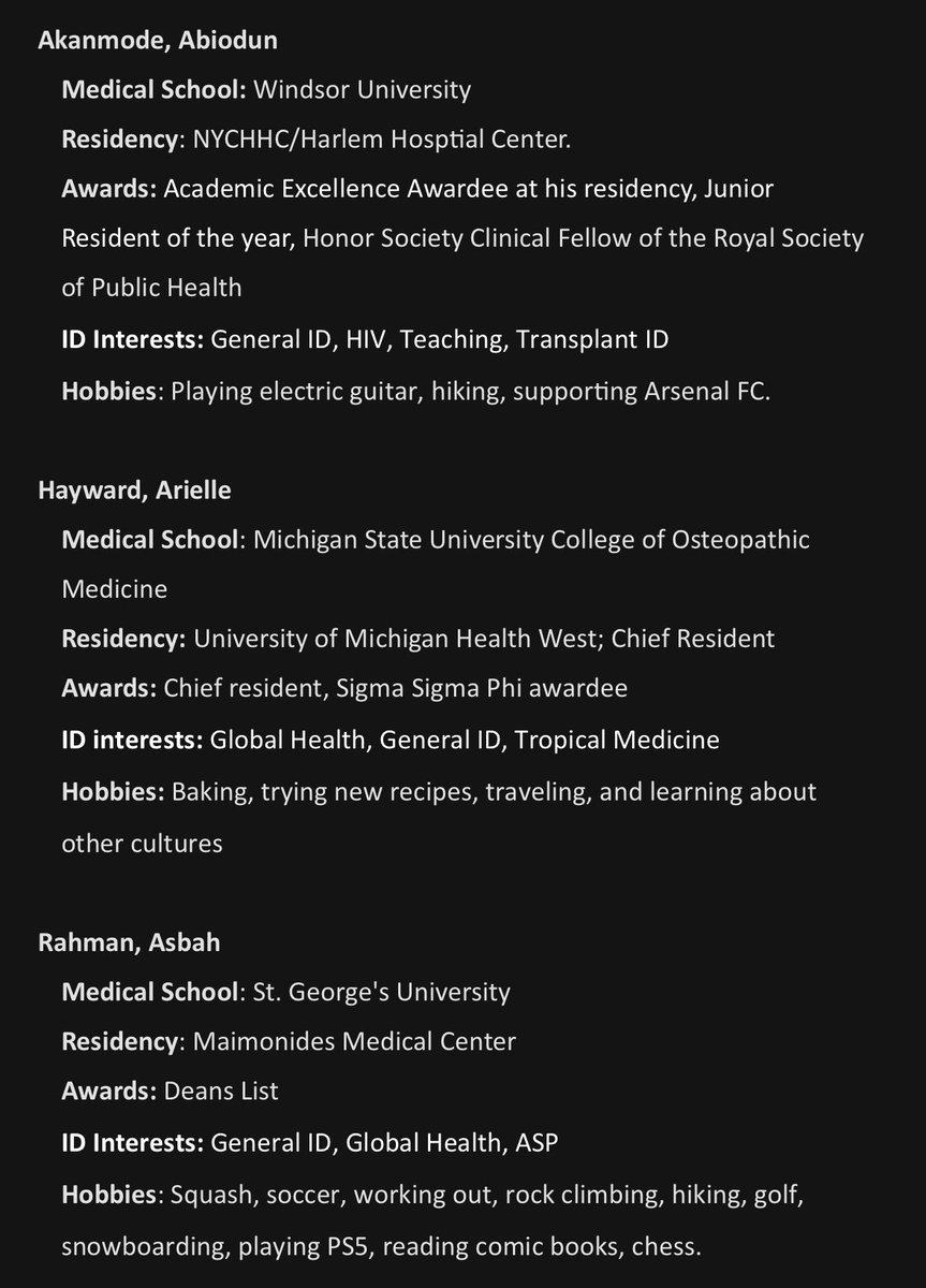 UIC - Division of Infectious Diseases (@idatuic) on Twitter photo Excited to welcome our new Infectious Diseases fellows! 🎉 Looking forward to seeing their passion and dedication shape the future of ID. #IDFellowship #MatchDay #FutureLeaders <a href="/UICDom/">University of Illinois Department of Medicine</a> <a href="/UICIMChiefs/">UIC IM Chiefs</a> Excited to welcome our new Infectious Diseases fellows! 🎉 Looking forward to seeing their passion and dedication shape the future of ID. #IDFellowship #MatchDay #FutureLeaders <a href="/UICDom/">University of Illinois Department of Medicine</a> <a href="/UICIMChiefs/">UIC IM Chiefs</a>