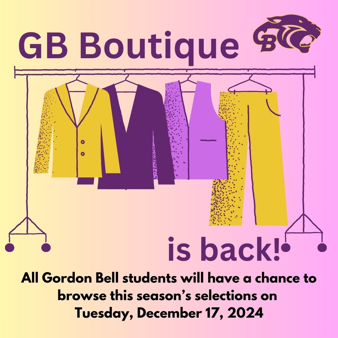 GB Boutique is back for all students on December 17! Huge thanks to <a href="/BisonTransport/">Bison Transport</a> <a href="/BrandsForCanada/">Brands For Canada</a>