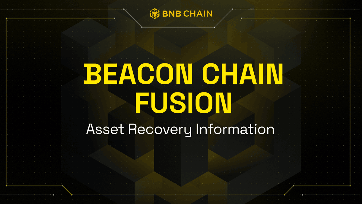 ⚠️ Important information for BNB Beacon Chain asset recovery. The BNB  Beacon Chain validator operators agreed to stop the chain as of Dec 3 and  there have been a few questions about