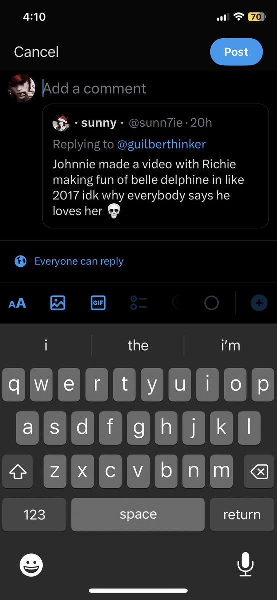 daily johnnie guilbert thinker tweet media