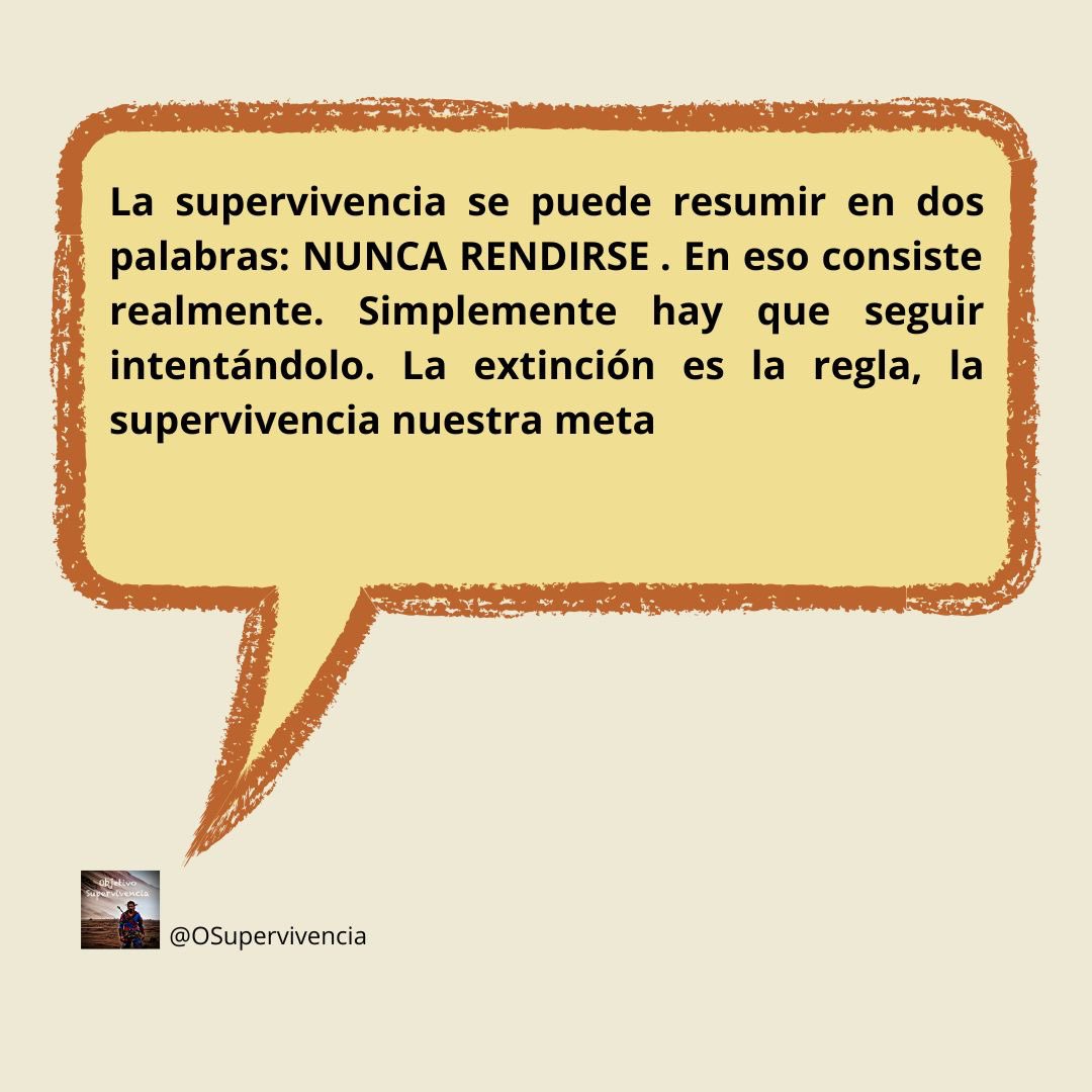 Objetivo supervivencia (@osupervivencia) on Twitter photo 