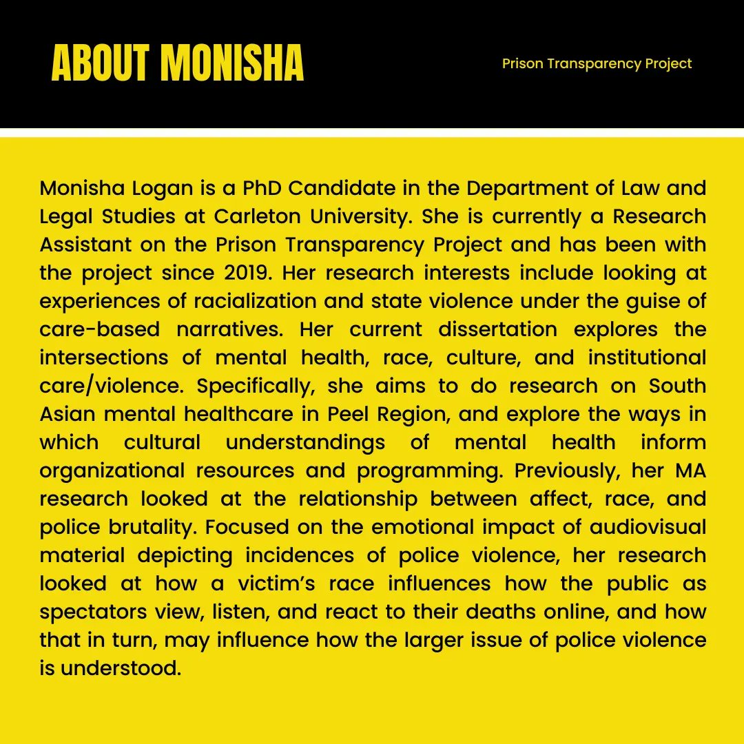 Meet Monisha, one of the research assistants at the PTP! Swipe to learn more.

–

Rencontrez Monisha, l'une des assistantes de recherche du PTP ! Faites glisser pour en savoir plus.

–

¡Conocé a Monisha, una de las asistentes de investigación del PTP! Deslizá para conocer más.
