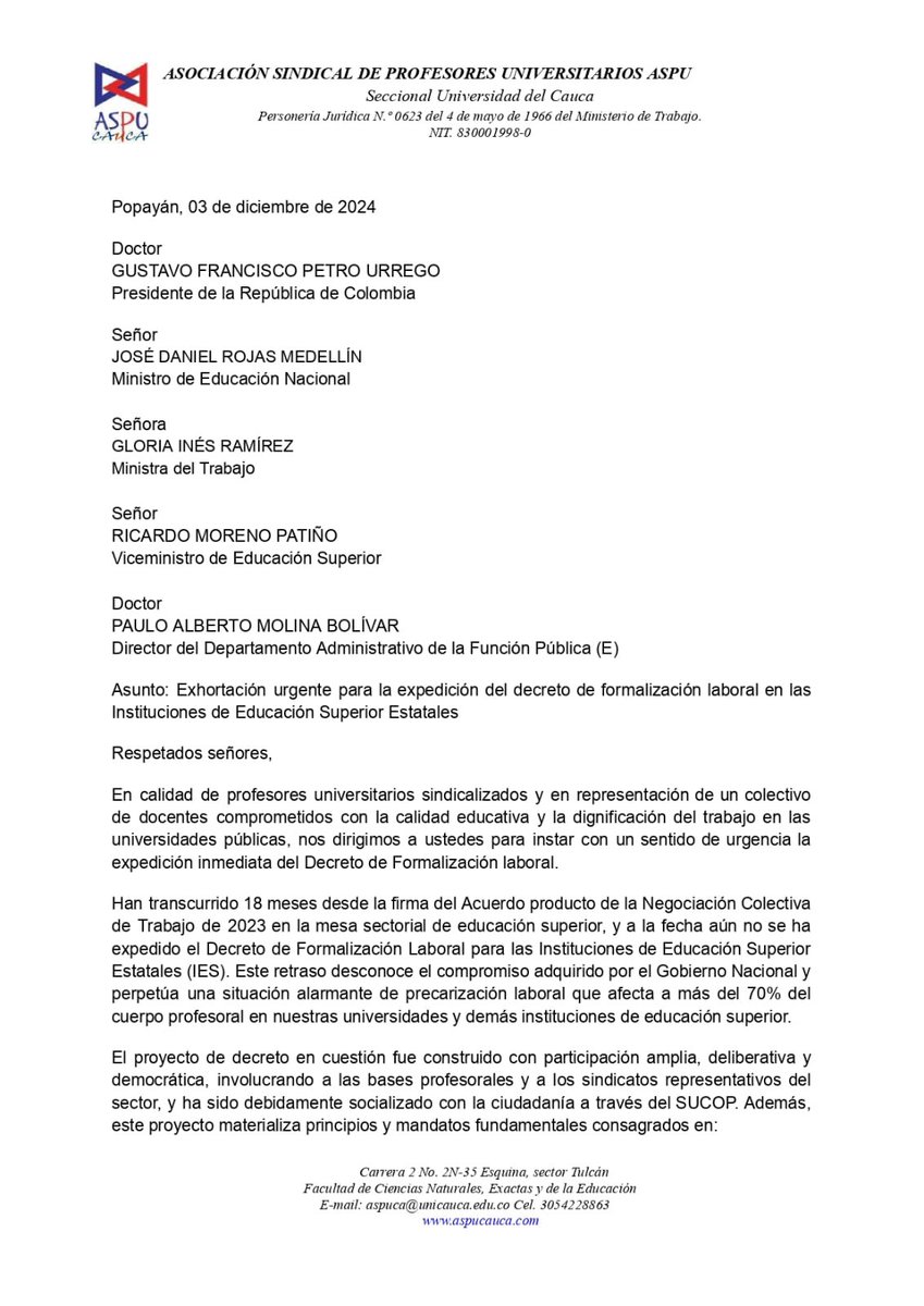 ASPU Colombia tweet media