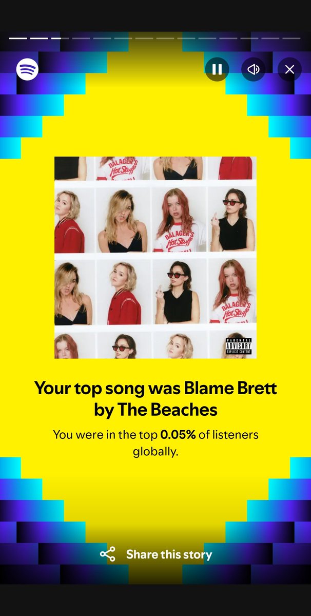 JProYouKnow's tweet photo. It's simply a perfect song what else is there to say @thebeaches #SpotifyWrapped2024 https://t.co/MbURozcgp6