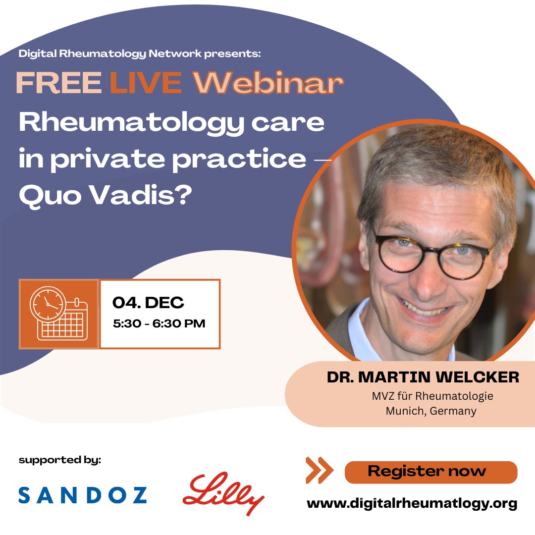 Our Webinar has started. Join now: digitalrheumatology.org/webinar-rheuma…