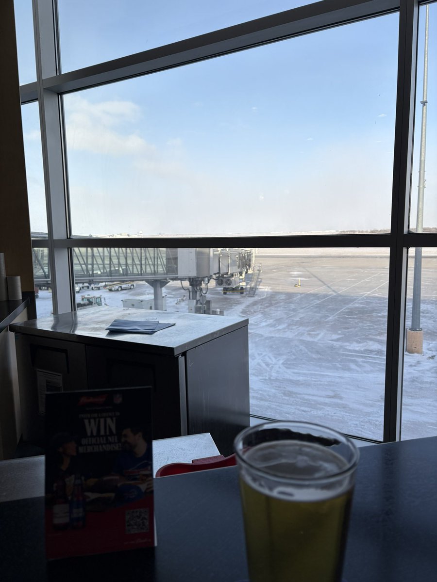 Airport beers are acceptable at anytime of day one plus to flying!