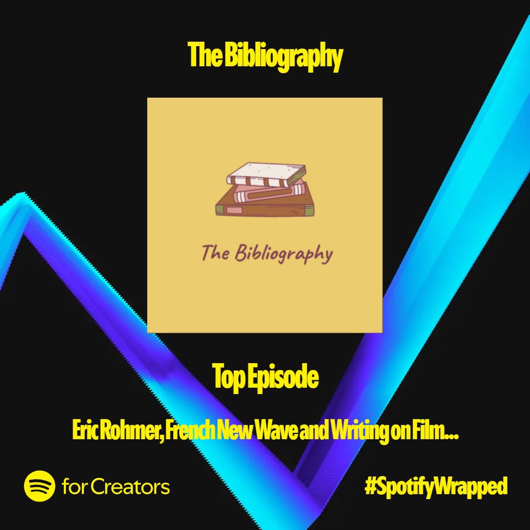 The Bibliography (@thebibliopod) on Twitter photo it’s spotify wrapped day!
our most listened to episode this year was <a href="/hering_david/">David Hering</a> and <a href="/jessf_white/">jess white</a>’s brilliant episode on Eric Rohmer and French New Wave!
thank you to all our listeners this year, there’s more to come in 2025! it’s spotify wrapped day!
our most listened to episode this year was <a href="/hering_david/">David Hering</a> and <a href="/jessf_white/">jess white</a>’s brilliant episode on Eric Rohmer and French New Wave!
thank you to all our listeners this year, there’s more to come in 2025!