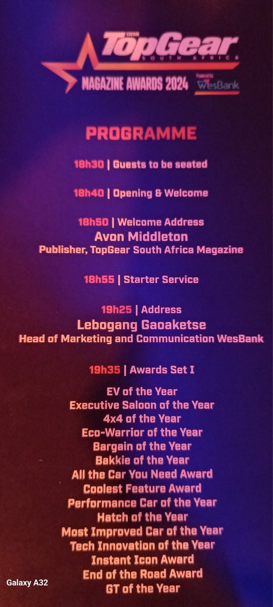 FelixSebata's tweet image. There you have it. The award categories for the #TopGearSAAwards2024 powered by @WesBank 

Can you guess the winners?
