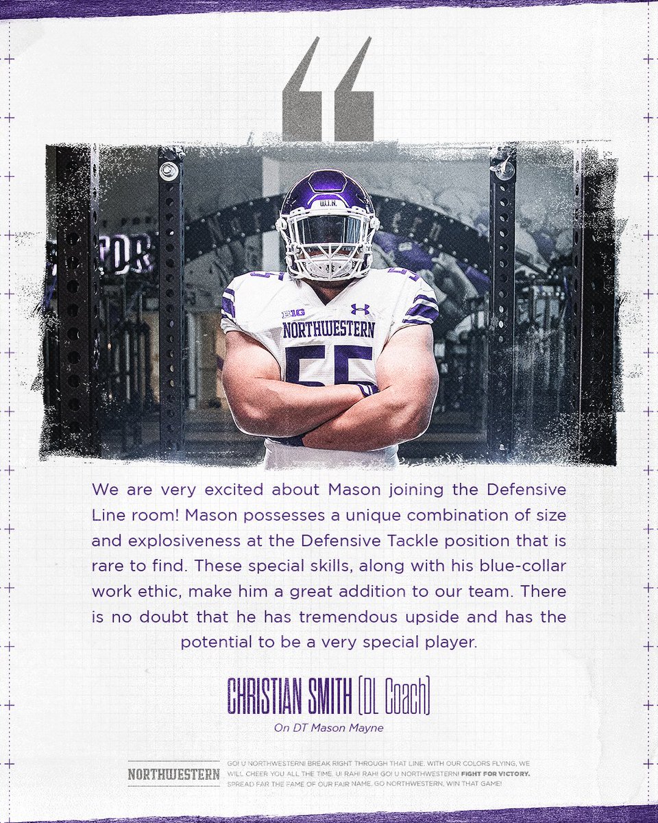 Northwestern Football tweet media