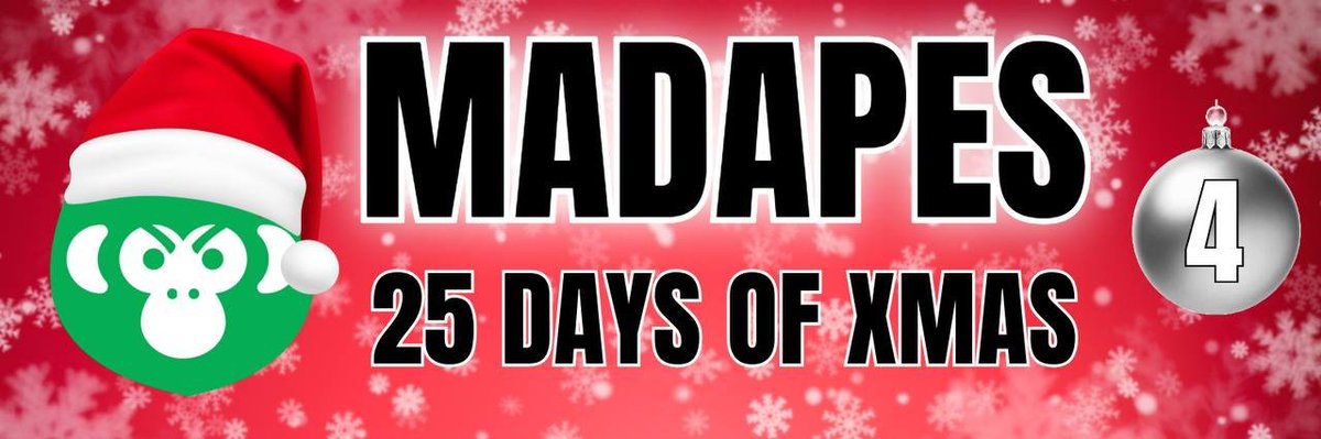 🎁 25 DAYS OF XMAS 🎁 

MadApes  $25, 000 🎄 XMAS GiveAway Day 4

Santa wants to know i he should buy $XRP or $SOL?